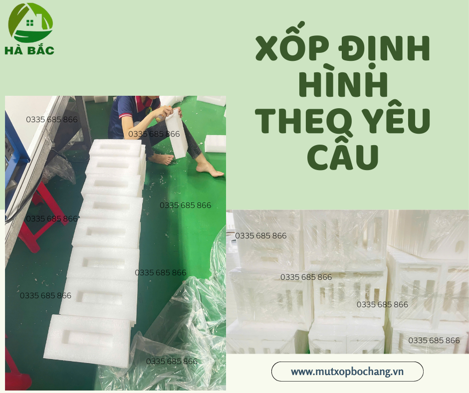 Gia công khay xốp định hình theo yêu cầu KCN Nhơn Trạch - Đồng Nai