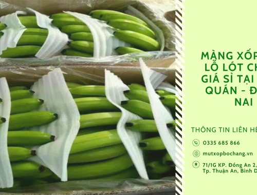 Màng xốp đục lỗ lót chuối giá sỉ tại Định Quán - Đồng Nai