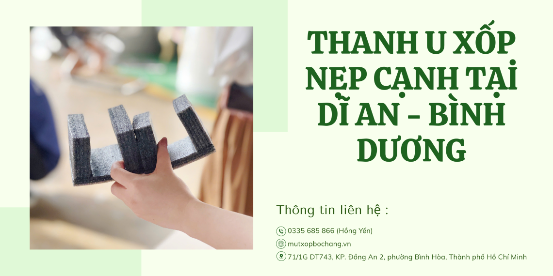 Thanh U xốp nẹp cạnh