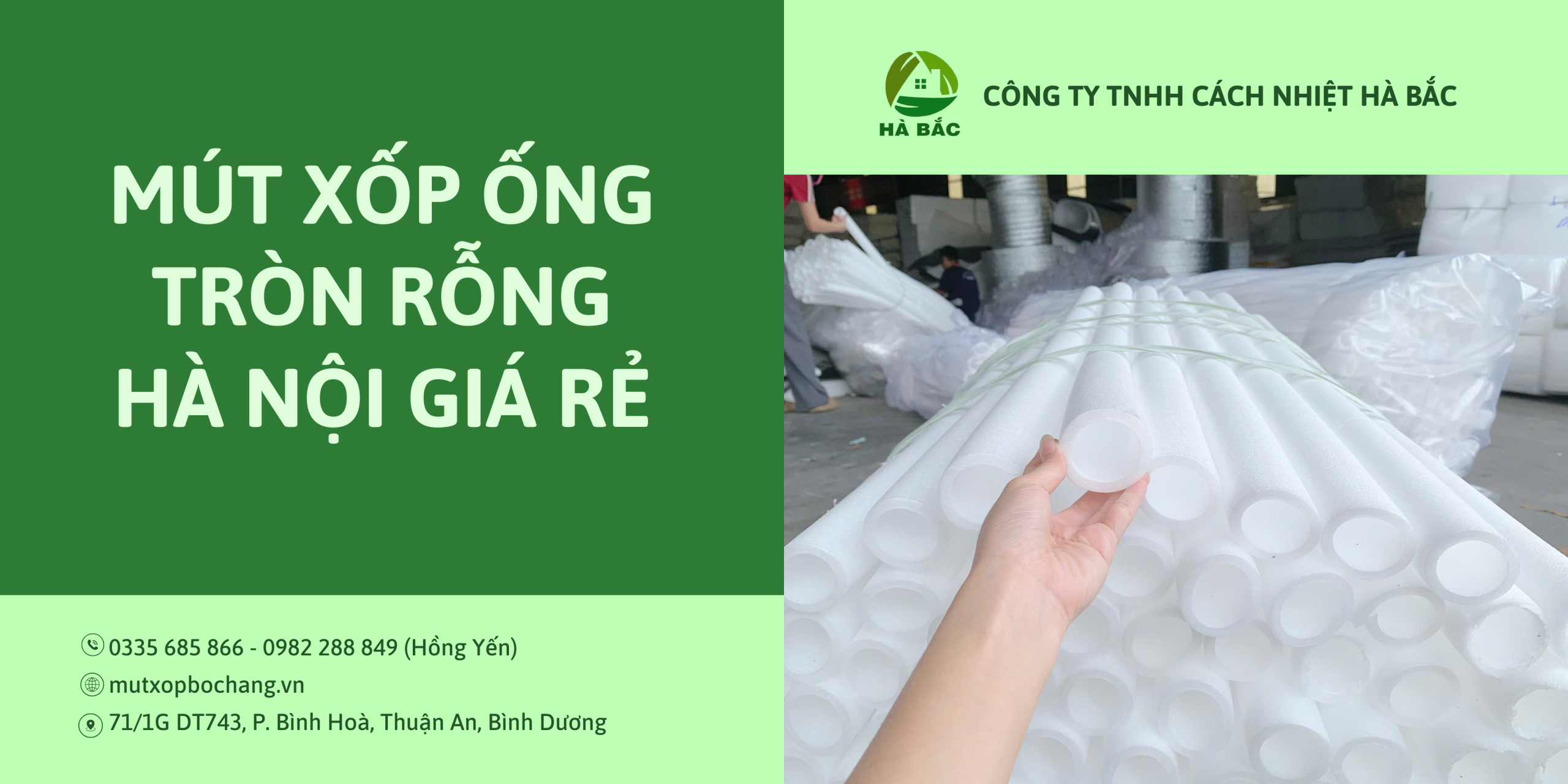 Mút Xốp Ống Tròn Rỗng Hà Nội – Giải Pháp Bảo Vệ & Cách Nhiệt Hiệu Quả