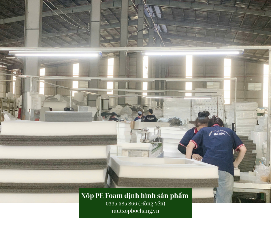 Xốp PE Foam định hình sản phẩm điện tử
