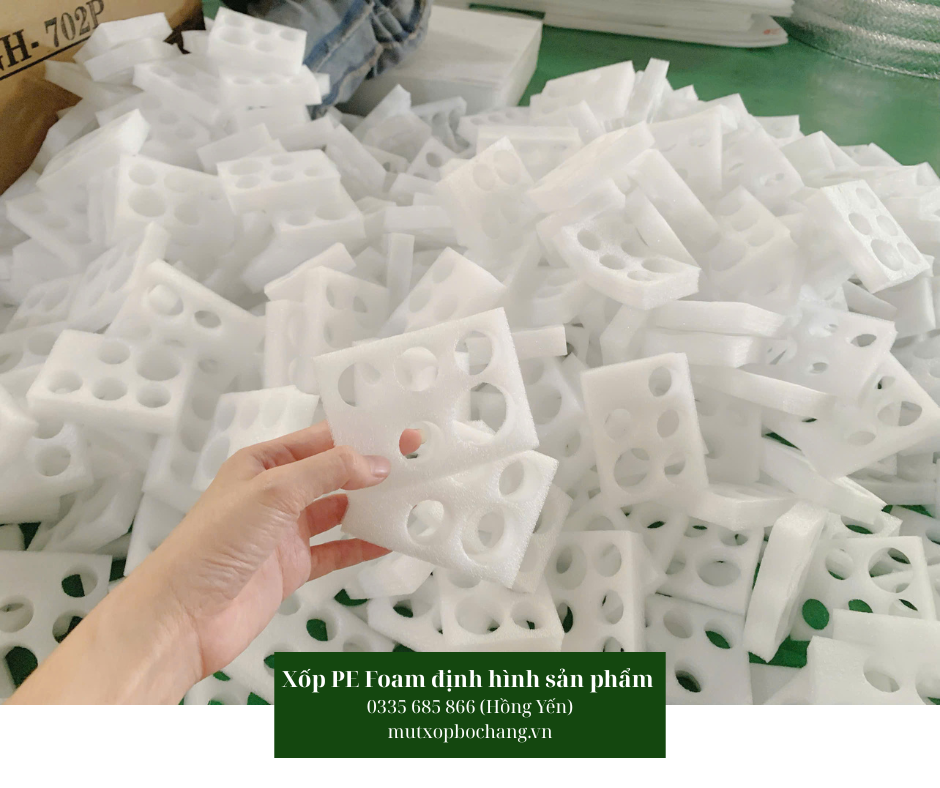 Xốp PE Foam định hình sản phẩm điện tử