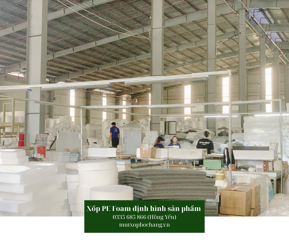 Xốp PE Foam định hình sản phẩm điện tử