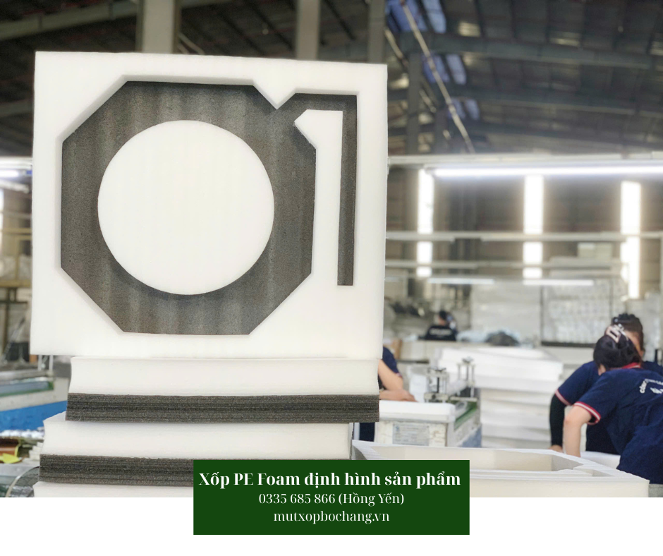 Xốp PE Foam định hình sản phẩm điện tử