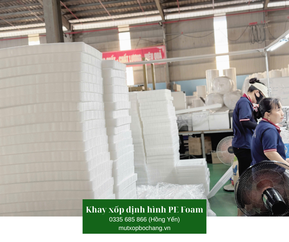 Khay xốp định hình PE Foam