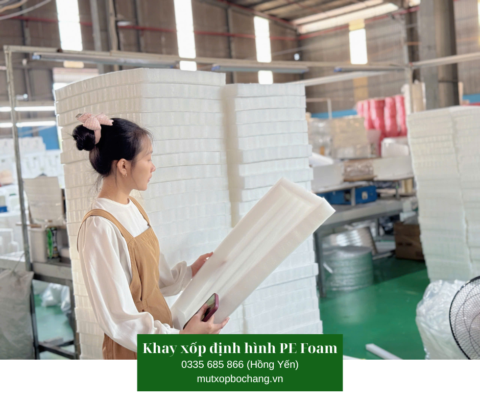 Khay xốp định hình PE Foam
