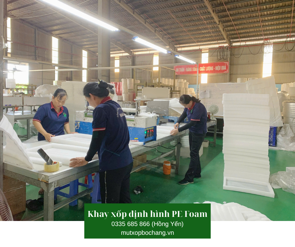 Khay xốp định hình PE Foam