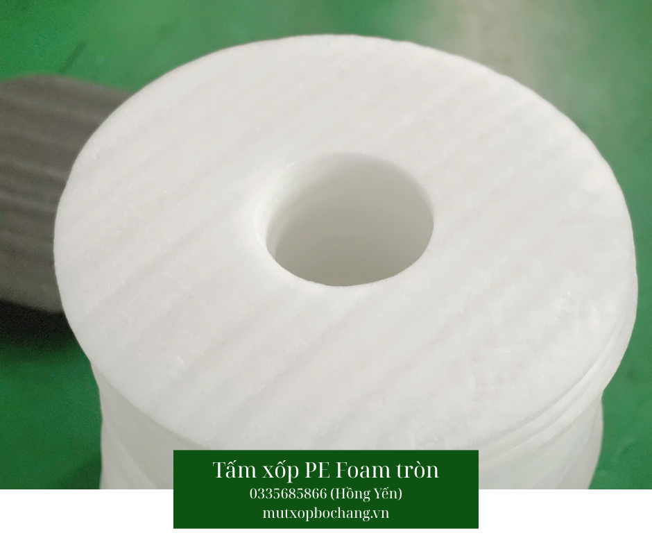 Tấm xốp PE Foam tròn đục lỗ