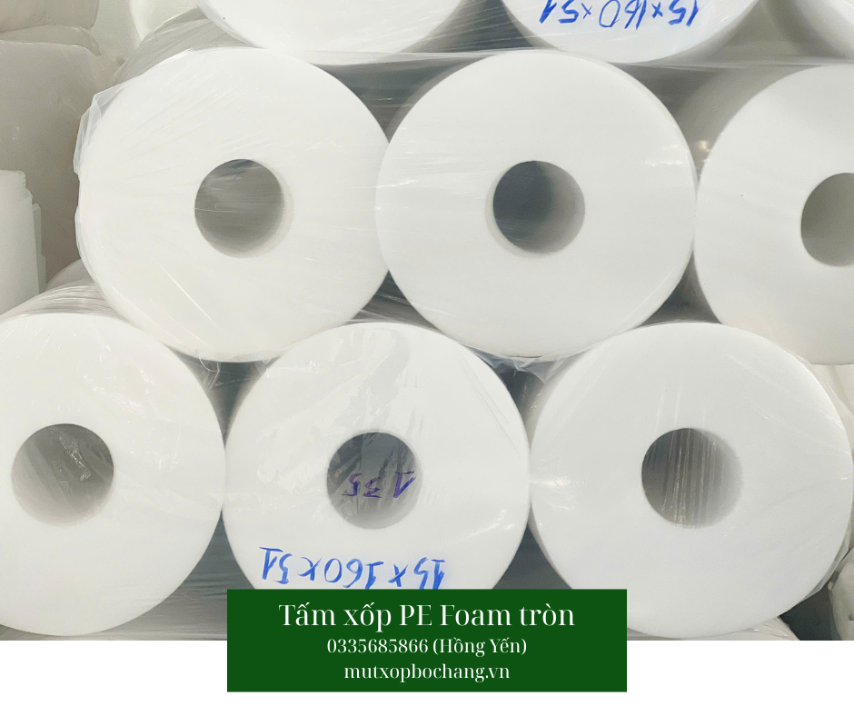 Tấm xốp PE Foam tròn đục lỗ