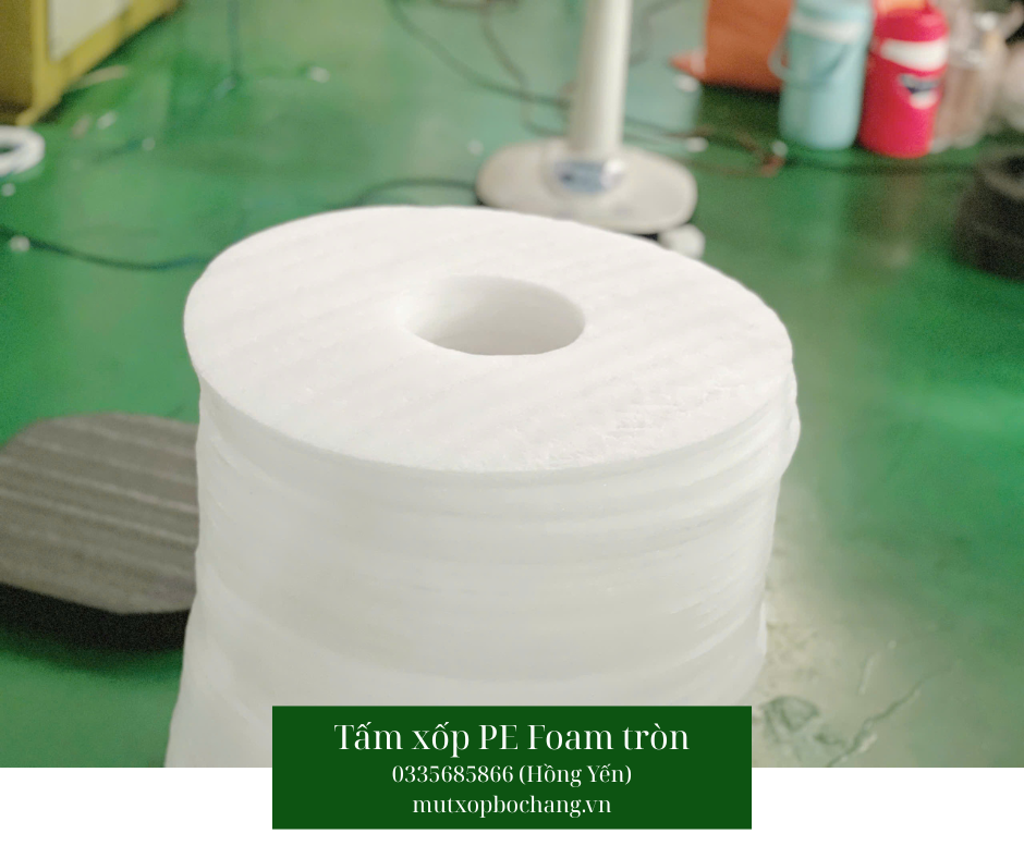Tấm xốp PE Foam tròn đục lỗ