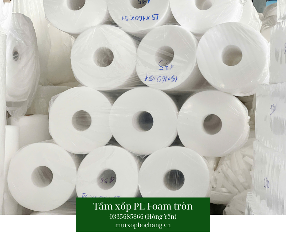 Tấm xốp PE Foam tròn đục lỗ