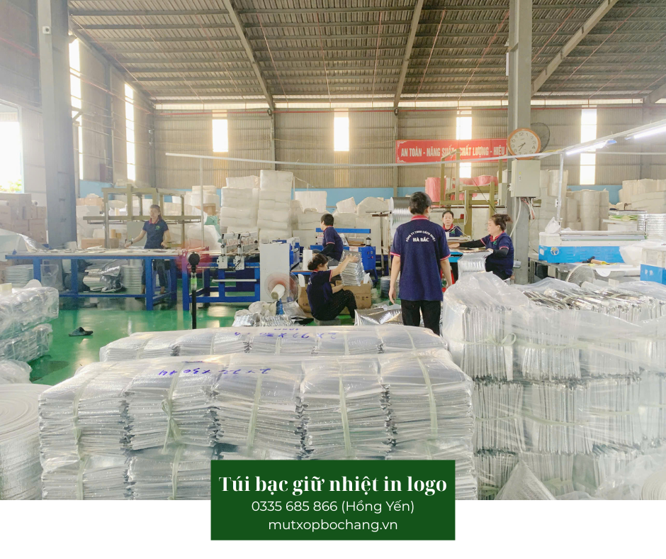 Túi bạc giữ nhiệt in logo